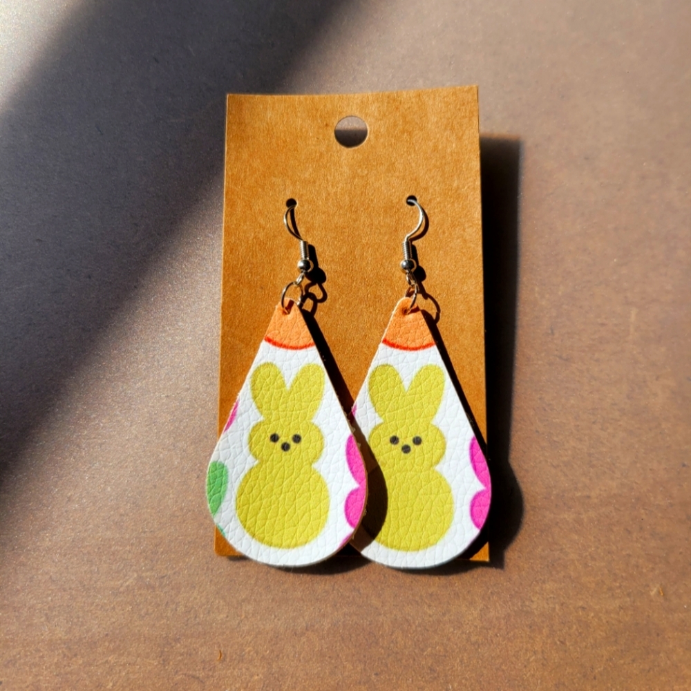 Handmade Easter Peeps Earrings